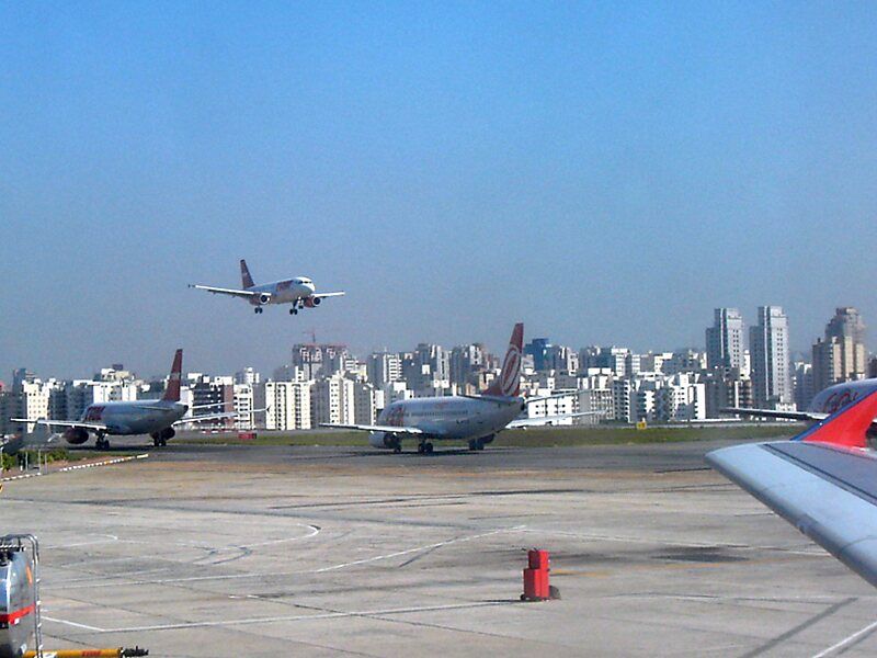 The airport is one of the four commercial airports serving São Paulo, Brazil.