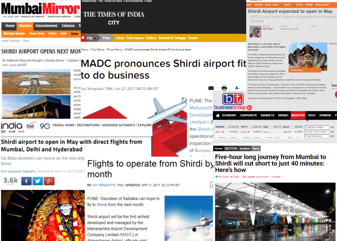 shirdi airport news